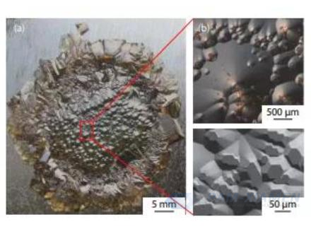 Abb.1 Oberflächenmorphologie eines AlN-Einkristalls