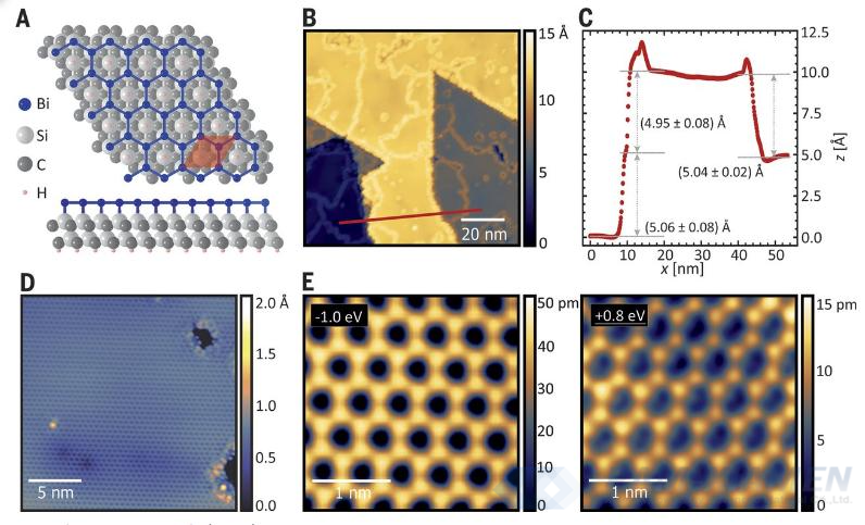 Bi/SiC Material System Promising for Quantum Spin Hall Effect