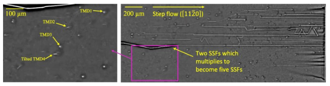 Fig. 1 UVPL image of a complex fault containing two SSFs